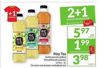 Intermarché May tea geinfuseerde ijsthee aanbieding