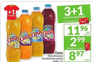 Intermarché Oasis platte limonade aanbieding