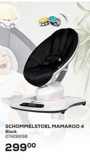 Supra Bazar Schommelstoel mamaroo 4 black aanbieding