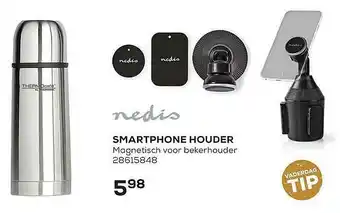 Supra Bazar Nedis smartphone houder aanbieding