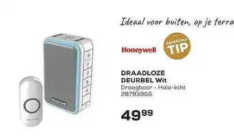 Honeywell draadloze deurbel wit
