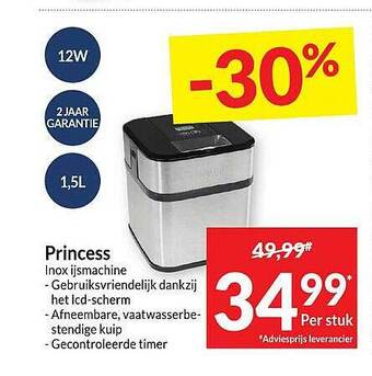 Princess inox Ijsmachine