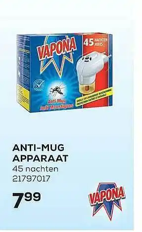 Anti-mug Apparaat Vapona