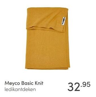 Baby & Tiener Meyco basic knit ledikantdeken aanbieding