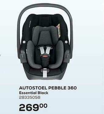 Supra Bazar Autostoel pebble 360 essential black aanbieding