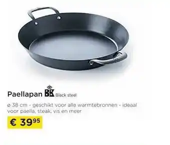 Molecule Paellapan black steel aanbieding