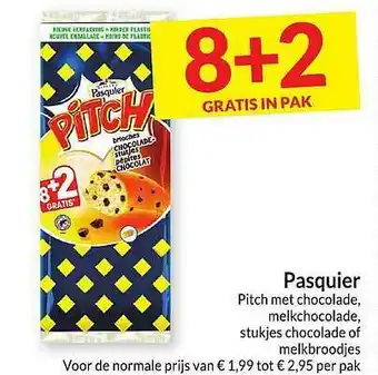 Pasquier pitch met chocolade