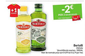 Intermarché Bertolli olijfolie aanbieding