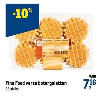 Fine food verse botergaletten