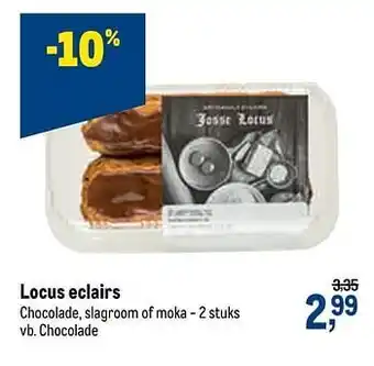 Makro Locus eclairs chocolade aanbieding