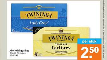 Albert Heijn Twinings thee aanbieding