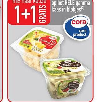 Cora Kaas in blokjes aanbieding