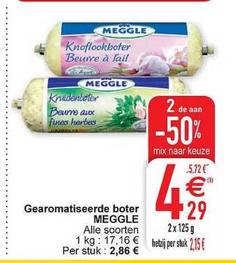 Cora Gearomatiseerde boter meggle aanbieding