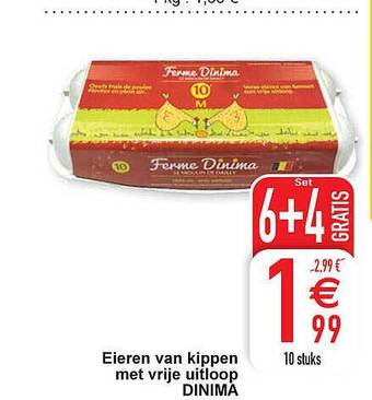 Cora Eieren van kippen met vrije uitloop dinima aanbieding