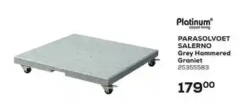 Supra Bazar Platinum Parasolvoet Salerno Grey Hammered Graniet aanbieding