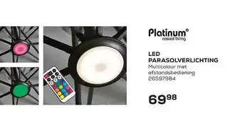 Platinum Led Parasolverlichting