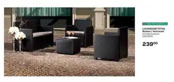 Supra Bazar Loungeset Etna Rattan - Antracient aanbieding