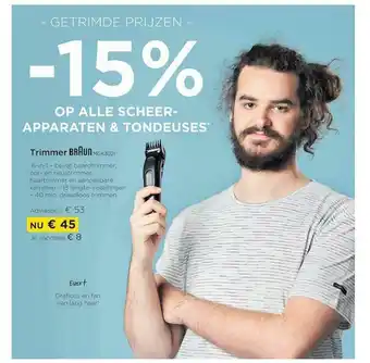 -15% Op Alle Scheer-apparaten & Tondeuses Trimmer Braun