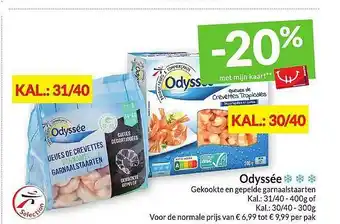 Intermarché Odyssée Gekookte En Gepelde Garnaalstaarten aanbieding