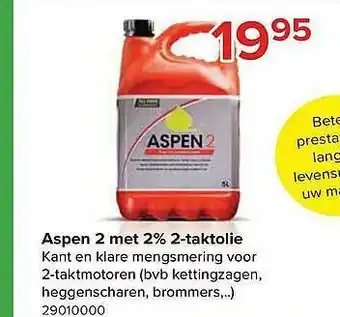 Euroshop Aspen 2 Met 2% 2-taktolie aanbieding