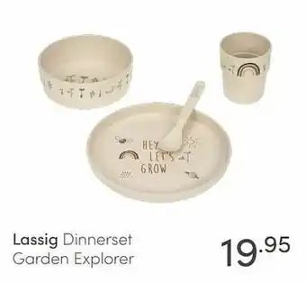 Baby & Tiener Lassig dinnerset garden explorer aanbieding