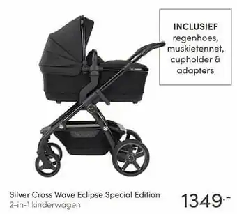 Baby & Tiener Silver cross wave eclipse special edition 2-in-1 kinderwagen aanbieding