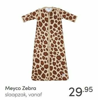 Baby & Tiener Meyco zebra slaapzak aanbieding