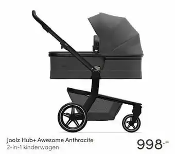 Joolz hub+ awesome anthracite 2-in-1 kinderwagen