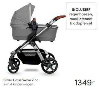 Silver cross wave zinc 2-in-1 kinderwagen