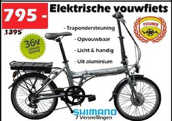 Elektrische vouwfiets