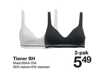 Zeeman Tiener bh aanbieding