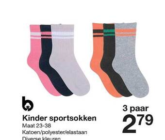 Zeeman Kinder sportsokken aanbieding