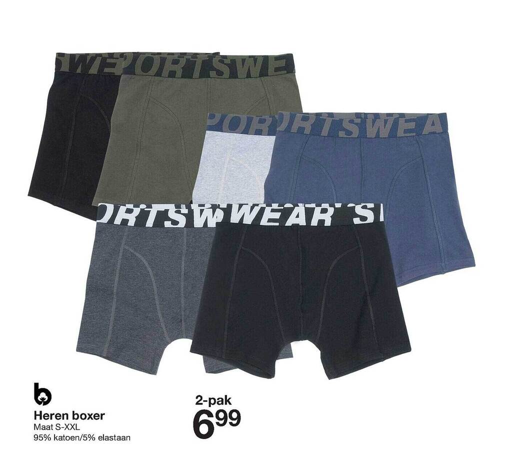 Zeeman Heren boxer aanbieding