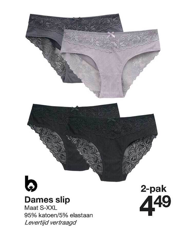 Zeeman Dames slip aanbieding