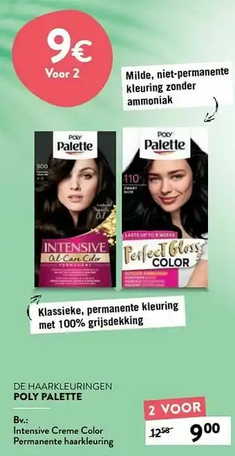 Ntensive creme color permanente haarkleuring