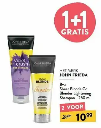Di Sheer blonde go blonder lightening shampoo aanbieding