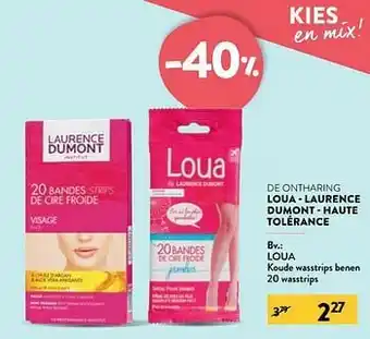 Di Loua koude wasstrips benen aanbieding