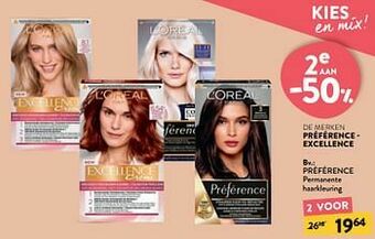 Di Préférence permanente haarkleuring aanbieding