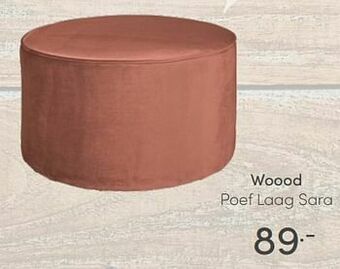 Baby & Tiener Woood poef laag sara aanbieding
