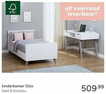 Baby & Tiener Kinderkamer oslo bed + bureau aanbieding