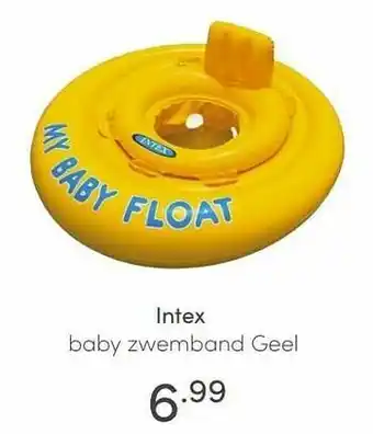 Baby & Tiener Intex baby zwemband geel aanbieding