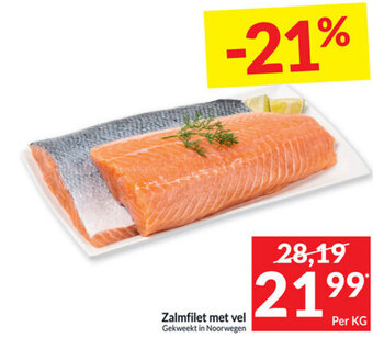 Intermarché Zalmfilet met vel aanbieding