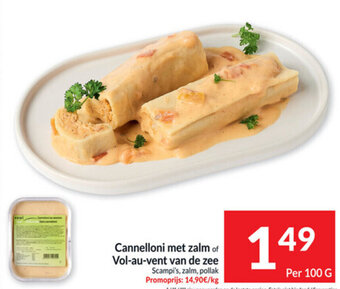 Intermarché Cannelloni met zalm of Vol-au-vent van de zee aanbieding