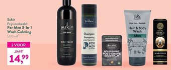 Holland & Barrett Sukin For Men 3-in-1 Wash Calming 500ml 2 Voor aanbieding