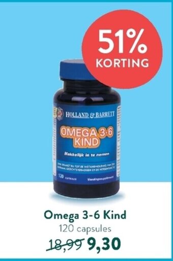 Holland & Barrett Omega 3-6 Kind 120 Capsules aanbieding