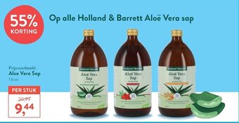 Holland & Barrett Aloe Vera Sap 1 Liter aanbieding