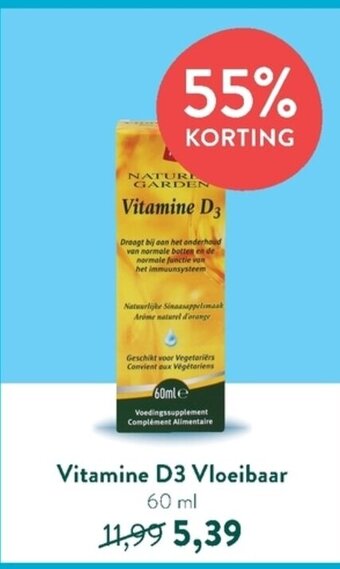 Holland & Barrett Vitamine D3 Vloeibaar 60ml aanbieding