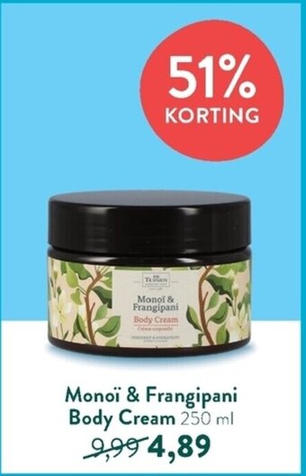Holland & Barrett Monoi & Frangipani Body Cream 250ml aanbieding