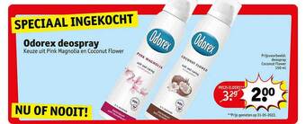 Kruidvat Odorex deospray aanbieding