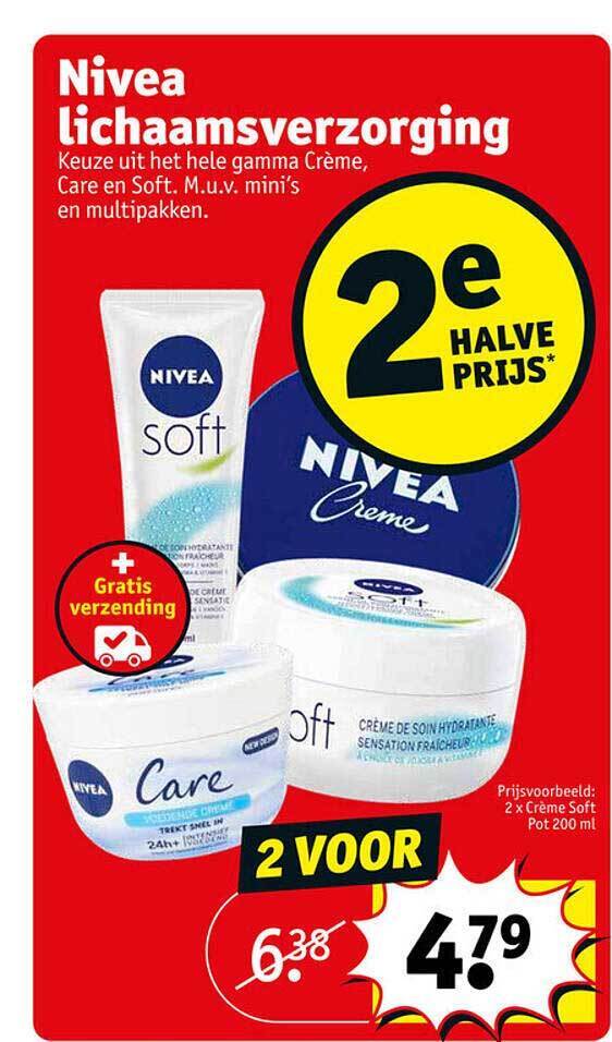 Kruidvat Nivea lichaamsverzorging aanbieding